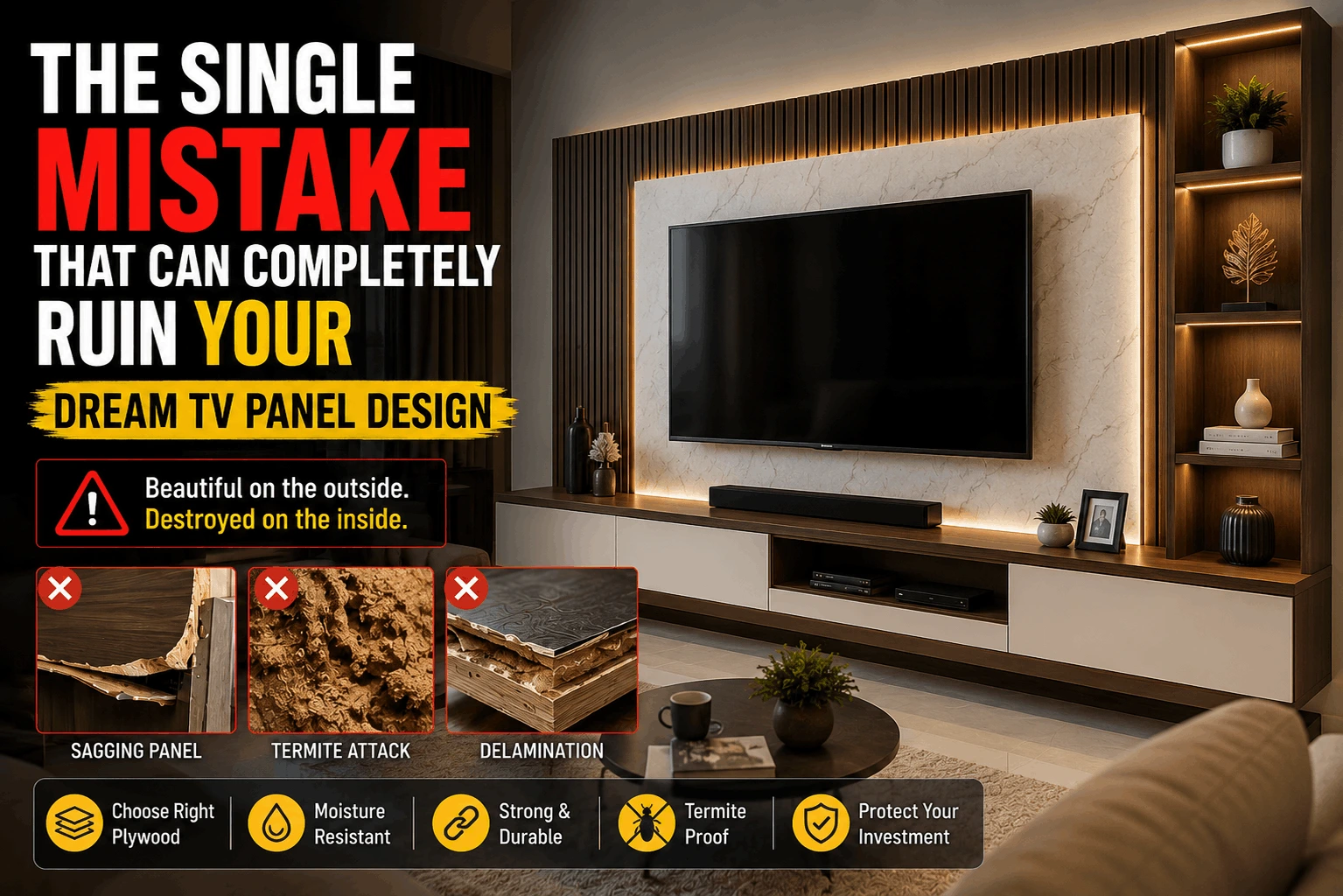 The Single Mistake That Can Completely Ruin Your Dream TV Panel Design