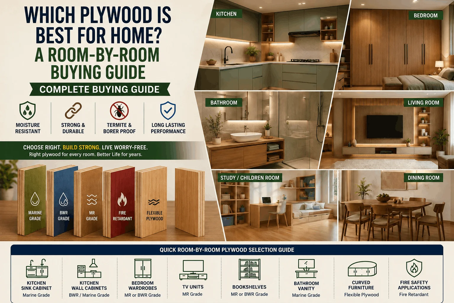 Which Plywood Is Best for Home? A Room-by-Room Buying Guide