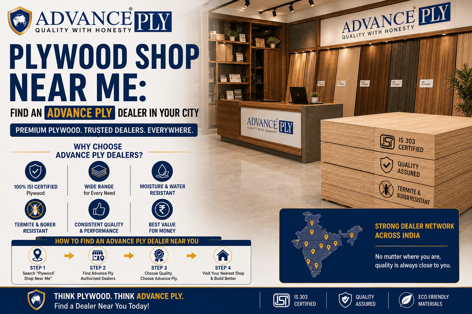 Plywood Shop Near Me: Find an Advance Ply Dealer in Your City